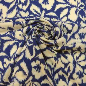 Viscose Fabric Ice Clouds Royal Ivory