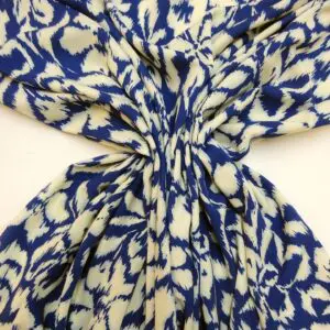 Viscose Fabric Ice Clouds Royal Ivory