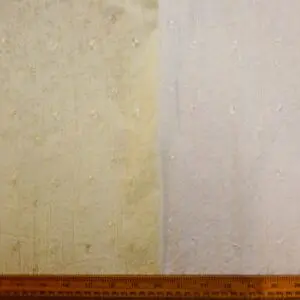 Polyester Cotton Fabric Crinkle Burnt Out Pansy With Embroidery