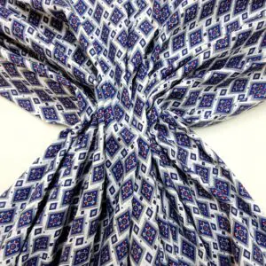 Brushed Cotton Fabric Diamond Geeyzer Royal Red