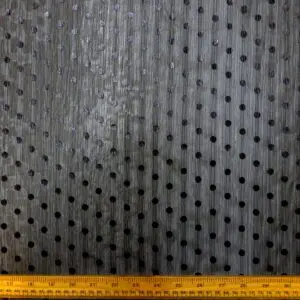 Chiffon Fabric Soft Crinkle Chiffon With Shiny Spot Black