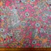 Chiffon Fabric Floral Dancing Dolores Pink Orange
