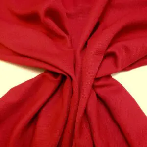 Curtain Fabric Swans Weave Crimson Red