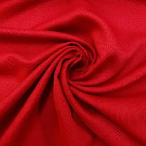 Curtain Fabric Swans Weave Crimson Red