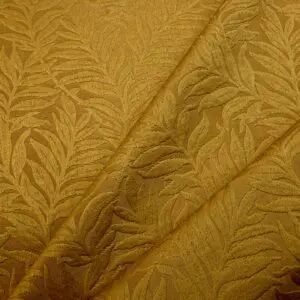 Curtain Fabric Upholstery Fantasy Ferns Golden Mustard