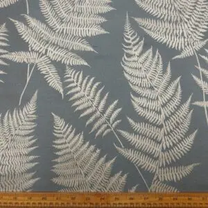 Curtain Fabric Bracken Ferns Grey