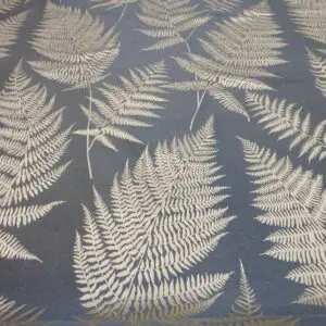 Curtain Fabric Bracken Ferns Grey