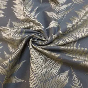 Curtain Fabric Bracken Ferns Grey