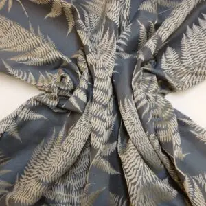 Curtain Fabric Bracken Ferns Grey