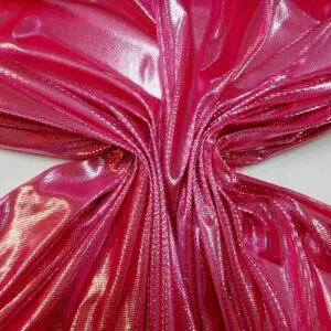 Computer Foil Jersey Fabric Ricochet Studs Bright Pink/Silver