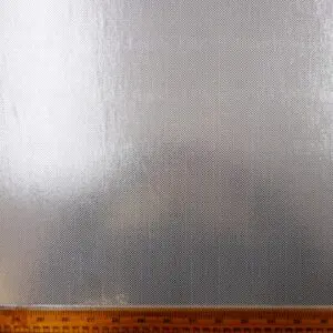 Computer Foil Jersey Fabric Ricochet Studs White/Silver