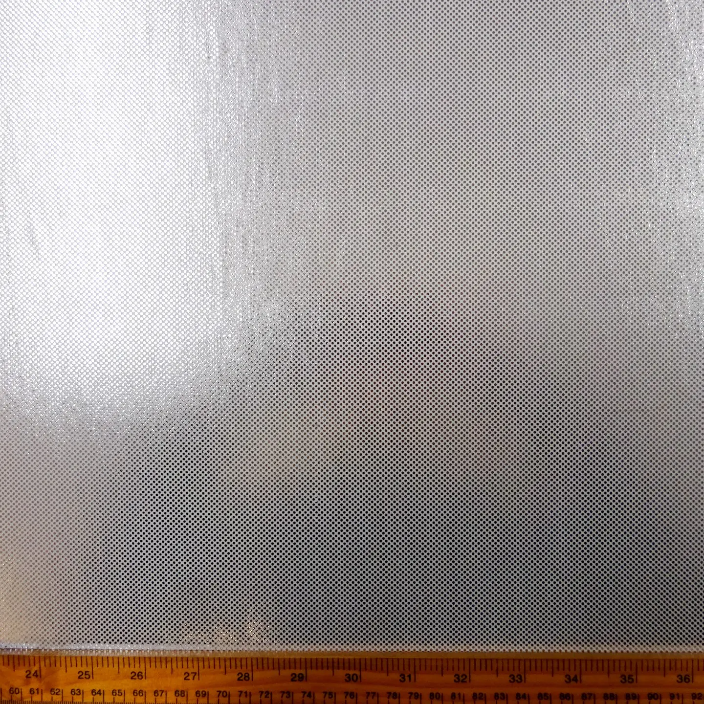 Computer Foil Jersey Fabric Ricochet Studs White/Silver