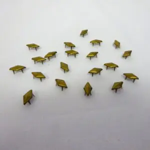 Hand Press Studs Gold Diamond