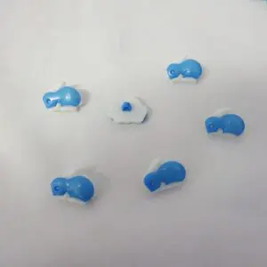 Rabbit Buttons Shanked Pale Blue