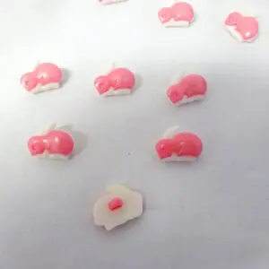 Rabbit Buttons Shanked Pale Pink