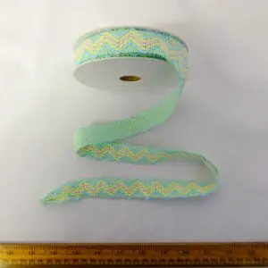 Braid Lace Trimming Code 2725 Zig Zag Pastel