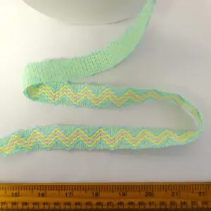 Braid Lace Trimming Code 2725 Zig Zag Pastel