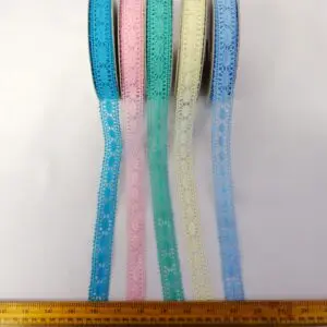 Cluney Lace Trimming 23mm Code 007 Pastels