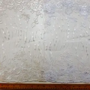 Lace Fabric Bridal Scalloped Sequinned Agatha