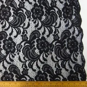 Lace Fabric Songs Of Paris Black