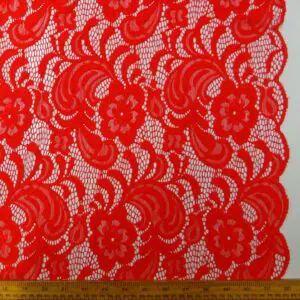 Lace Fabric Songs Of Paris Red