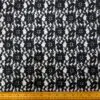 Lace Fabric Heavy Faux Cotton Feel Brugge Black