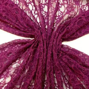 Corded Lace Fabric Bark Juice Dark Cerise