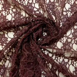 Corded Lace Fabric Bark Juice Plum
