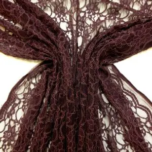 Corded Lace Fabric Bark Juice Plum