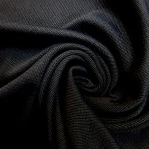 Ribbing Fabric Tubular Square Rib Black