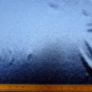 Satin Fabric Embossed Gatsby Flowers Dusty Blue