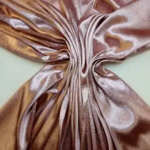 Satin Fabric Embossed Gatsby Flowers Dusky Pink