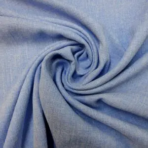 Linen Look Fabric Suiting Ice Range Blue Ice