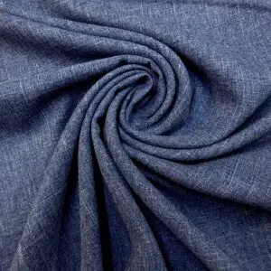 Linen Look Fabric Suiting Ice Range Denim Ice