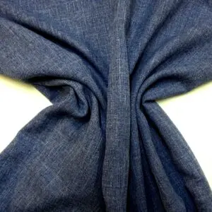 Linen Look Fabric Suiting Ice Range Denim Ice