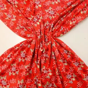 T-Shirting Fabric Lily Pads Coral Pink