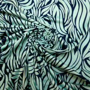 T-Shirting Fabric Wave Fins Blue