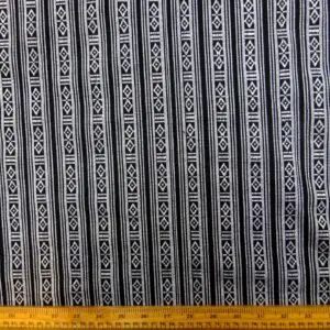 Twill Fabric Woven Machu Picchu Black White