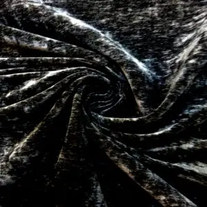 Velvet Fabric Curtaining Chenille Black