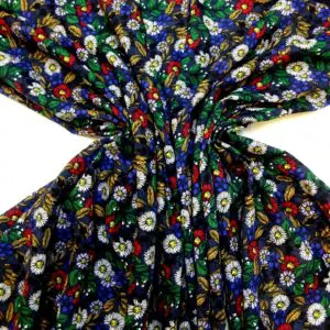 Viscose Fabric Floral Daisy Renegade Navy/Multi
