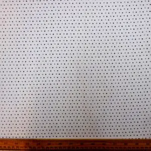 Polyester Cotton Fabric Dot To Dot Grey