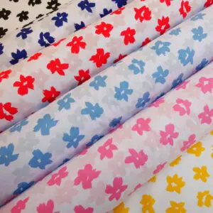 Polyester Cotton Fabric Forget Me Knot