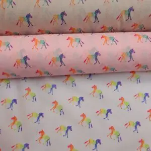 Polyester Cotton Fabric Zebra Multi