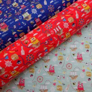 Polyester Cotton Fabric Party Pirates