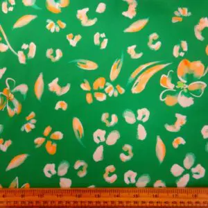 French Cotton Lawn Fabric Soft Finish Edamame Pea Green