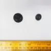 Buttons Shanked Pansy Faceted Black