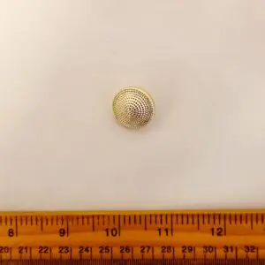Buttons 22mm Domed Shanked Gold Code Nat