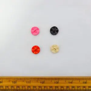 Buttons Flat Flower 2 Hole Small 15mm