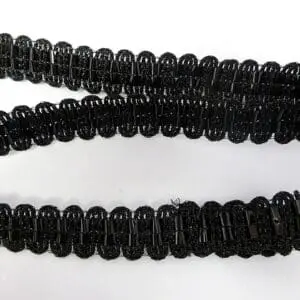 Trimming Braid Black Rattan