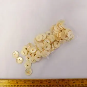Buttons Bag Peach Mother Of Pearl 22mm Buttons